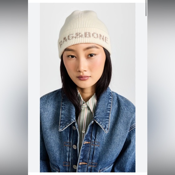 NWT rag & bone Women’s Margo Beanie Wool Winter Warm Gift Stocking Stuffer - Picture 3 of 9